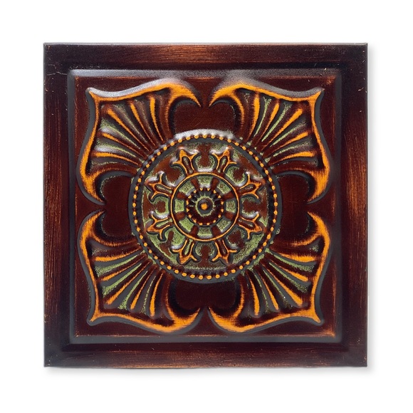 Other - Distressed & Rustic Design Tin Wall Art Tile